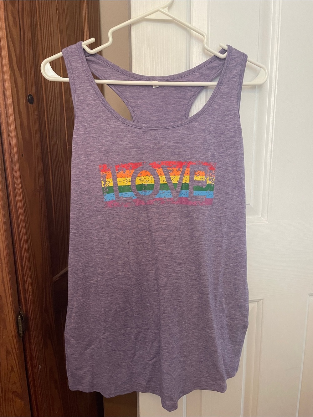 Pride 🌈 Lavender 'LOVE' Tank Top